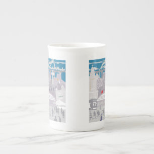 Liverpool UK Skyline Bone China Mok