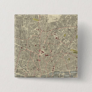 Liverpool Vierkante Button 5,1 Cm