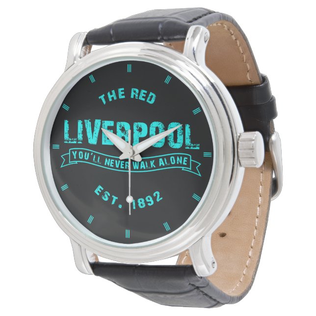 Liverpool YNWA Blue  Horloge (Gekanteld)