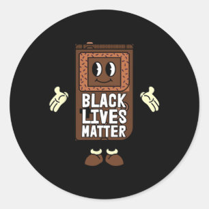 Lives Probleem Video-game Black History Gaming Gam Ronde Sticker