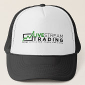 LiveStream Trading Trucker Hat Pet (Voorkant)