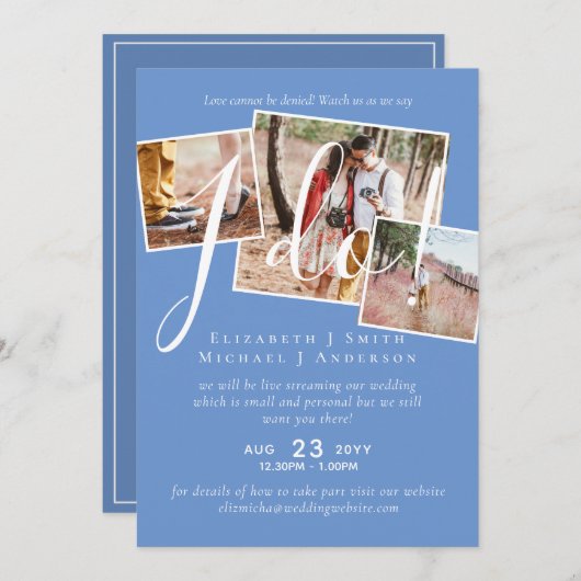 Livestreaming Bekijk ons dat ik het doe! FOTO Wedd (Voorkant / Achterkant)