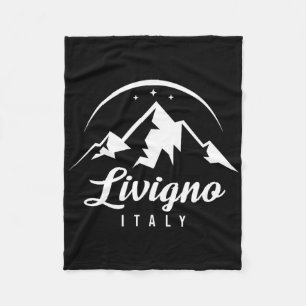 Livigno Italië Ski Resort Skiën Snowboarding Souve Fleece Deken