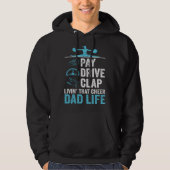 Livin' That Cheer Dad Life Pay Drive Clap Hoodie (Voorkant)