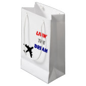 Livin the Dream sac cadeau (Devant Angle)