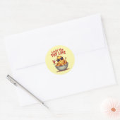 Livin' the Tot Life - Grappige Tater Tots Aardappe Ronde Sticker (Envelop)