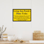 Living Ann Frank's Diary Quote Poster (Keuken)