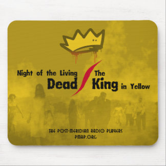 Living Dead/King in Gele mousepad met kroon Muismat