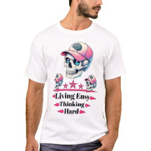 Living Easy Skull Pet Motivatie Urban Tshirt