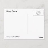 Living Fence ~ carte postale (Dos)