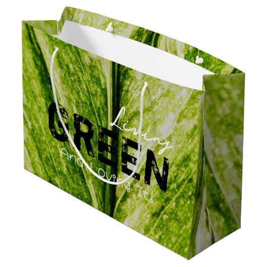 Living Green Eco Friendly Grand sac cadeau (Dos Angle)