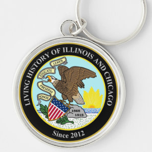 Living History of Illinois en Chicago® Group Sleutelhanger
