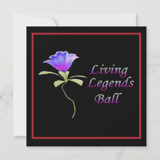 Living Legends Ball Invitation Kaart (Voorkant)