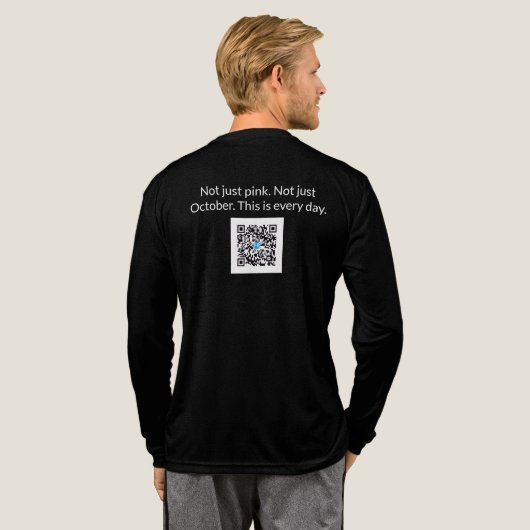 Living Out Loud™ Shirt met lange mouwen – QR-code (Achterkant)