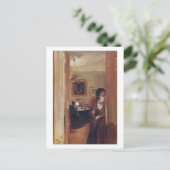 Living Room met het zuster briefkaart van de kunst (Staand voorkant)