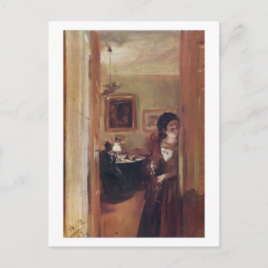 Living Room met het zuster briefkaart van de kunst (Voorkant)