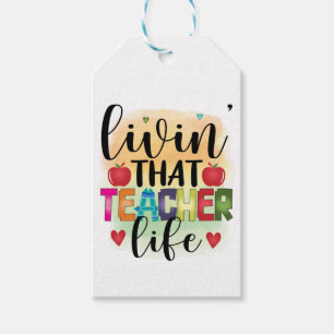 Living That Teacher Life - Gift For Teachers Cadeaulabel