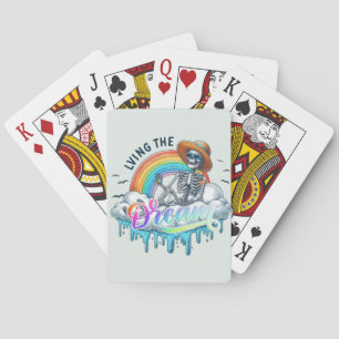 Living The Dream - Skelet Pokerkaarten