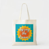 Living the dream sunny tote bag for women (Devant)