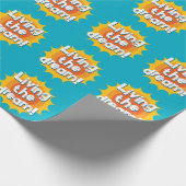 Living the dream wrapping paper for retired one cadeaupapier (Hoek)