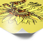 Living The Scrub Life Verpleegster Zonnebloem Luip Foto Afdruk (Hoek)