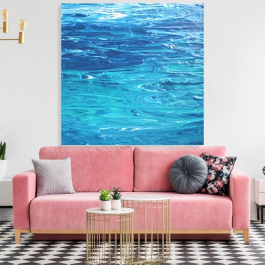 "Living Water" uitgerekte canvas print (Insitu (Woonkamer))