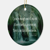 Living Waters - John 7:37-38 Keramisch Ornament (Links)