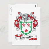 Livingston Family Crest Briefkaart (Voorkant / Achterkant)