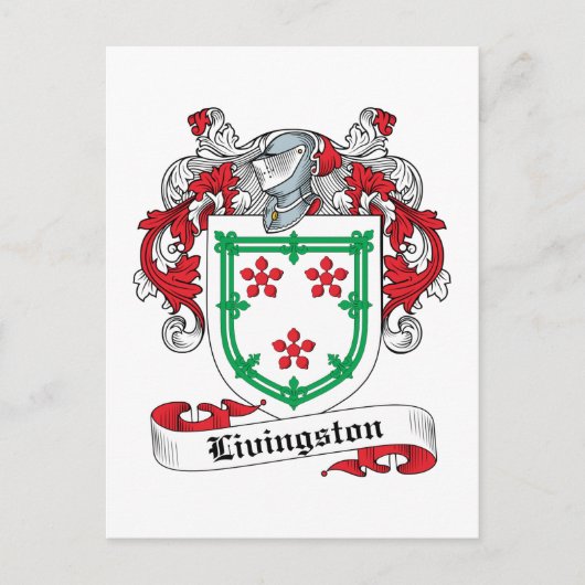 Livingston Family Crest Briefkaart (Voorkant)