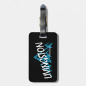 Livingston Montana Berg Bagagelabel (Achterkant verticaal)