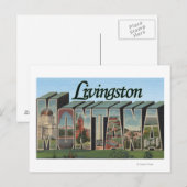 Livingston, Montana Briefkaart (Voorkant / Achterkant)