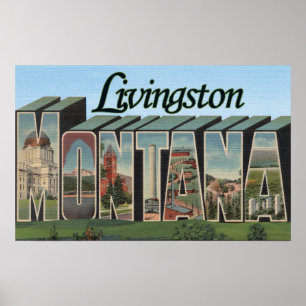 Livingston, Montana Poster