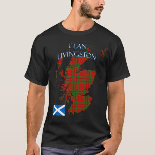 Livingston Scottish Clan Tartan Schotland T-shirt