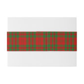 Livingston Scottish Tartan Belly Band Uitnodigingen Wikkel (Achterkant Voorbeeld)
