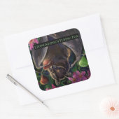 Livingstone Flying Fox Vierkante Sticker (Envelop)