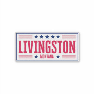 LIVINGSTONE MONTANA Sterren en strepen Sticker