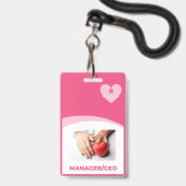 Liviys Cares Logo Badge (Front with Lanyard)