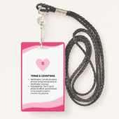 Liviy's Cares Logo Badge (Achterkant met draagriem)