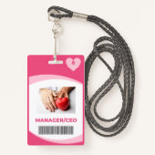 Liviy's Cares Logo Badge (Voorkant met draagriem)