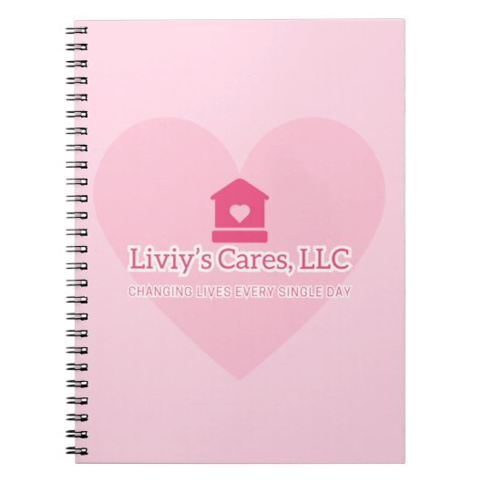 Liviy's Cares Logo Notitieboek (Voorkant)