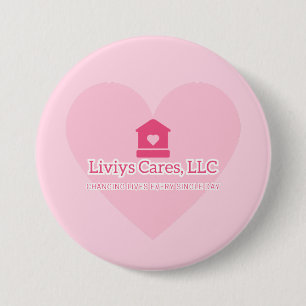 Liviys Cares Logo Ronde Button 7,6 Cm