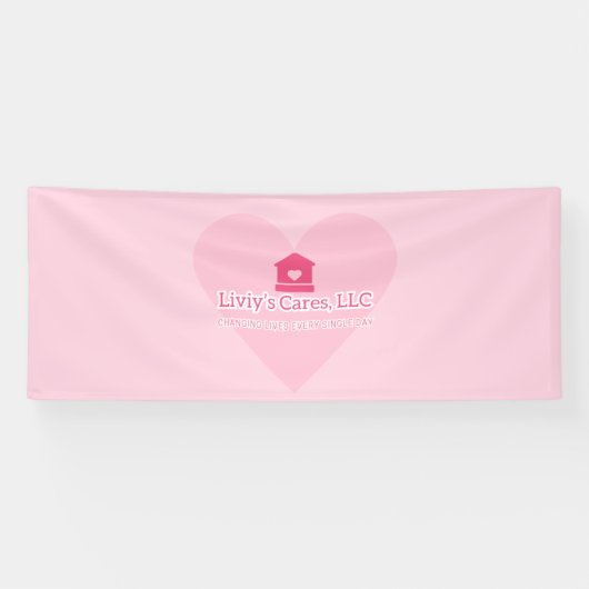 Liviy's Cares Logo Spandoek (Horizontaal)