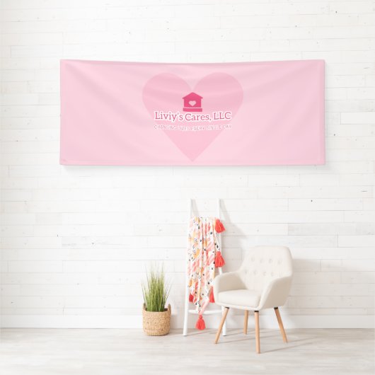 Liviy's Cares Logo Spandoek (Insitu)