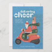 Livraison à prix réduit Père Noël Scooter carte de (Devant)