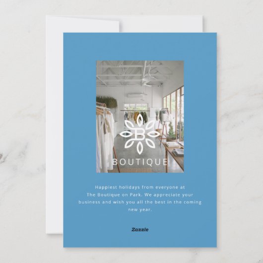 Livraison à prix réduit Père Noël Scooter carte de (Dos)