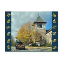 Livraison citrouille Feuilles automnales Carte pos