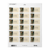 Livraison de cadeaux de Noël Étiquette de adresse  (Feuille entière)