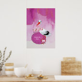 Livraison de la cigogne Affiche de la licorne (Cuisine)