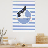 Livraison de la cigogne Poster de bureau Médicale  (Cuisine)