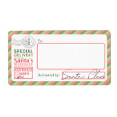 Livraison de Santa Claus Expédition Étiquettes (Devant)